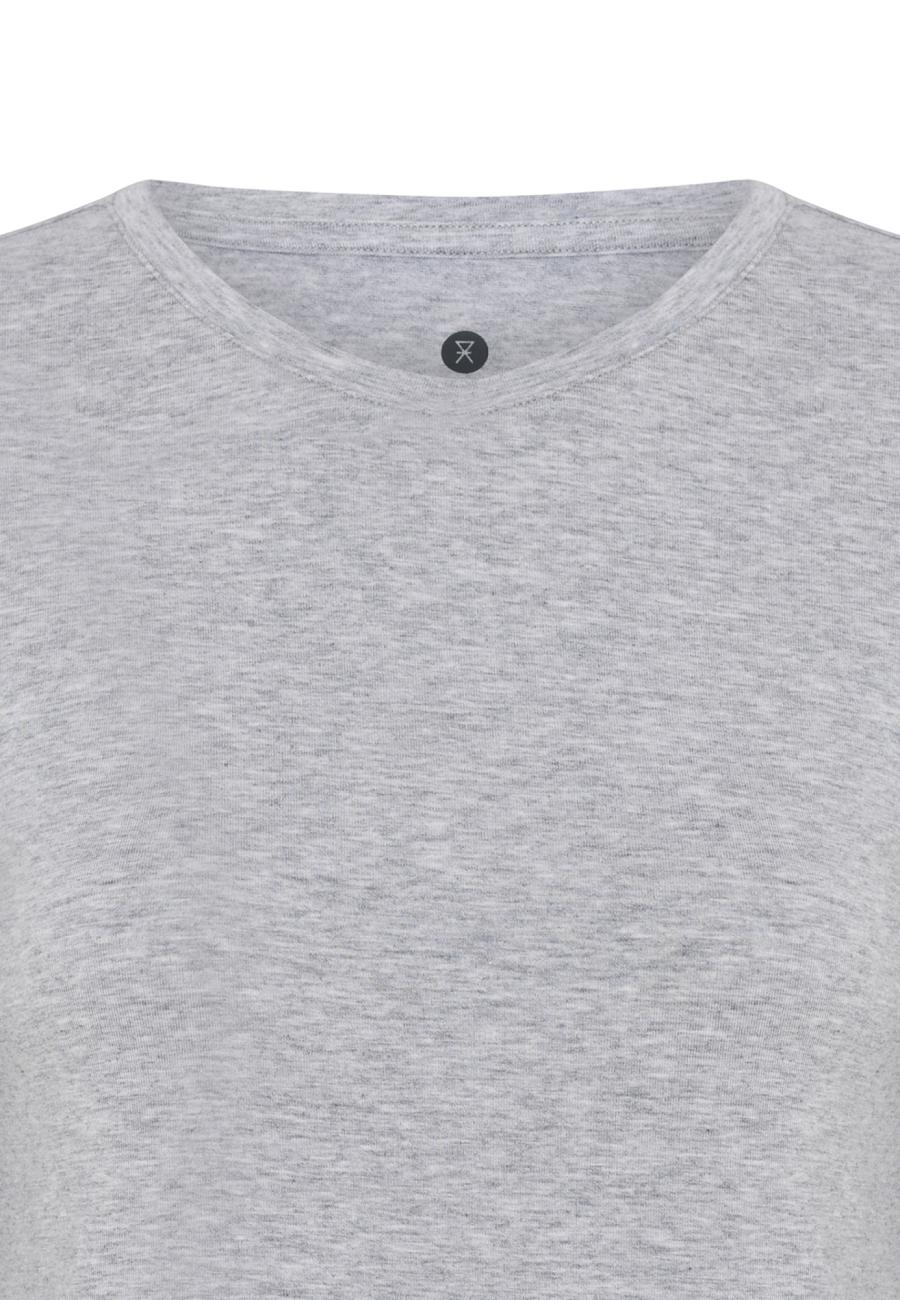 Langarm-Shirt | Bambus-Viskose | hellgrau melange