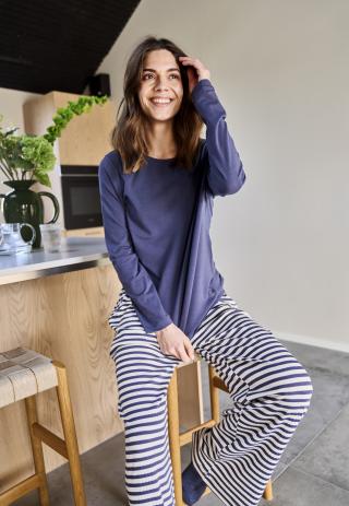 Langarm-Shirt | Bio-Bambus-Viskose | blau -JBS of Denmark Women