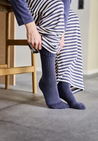 Strümpfe | Wolle | blau -JBS of Denmark Women