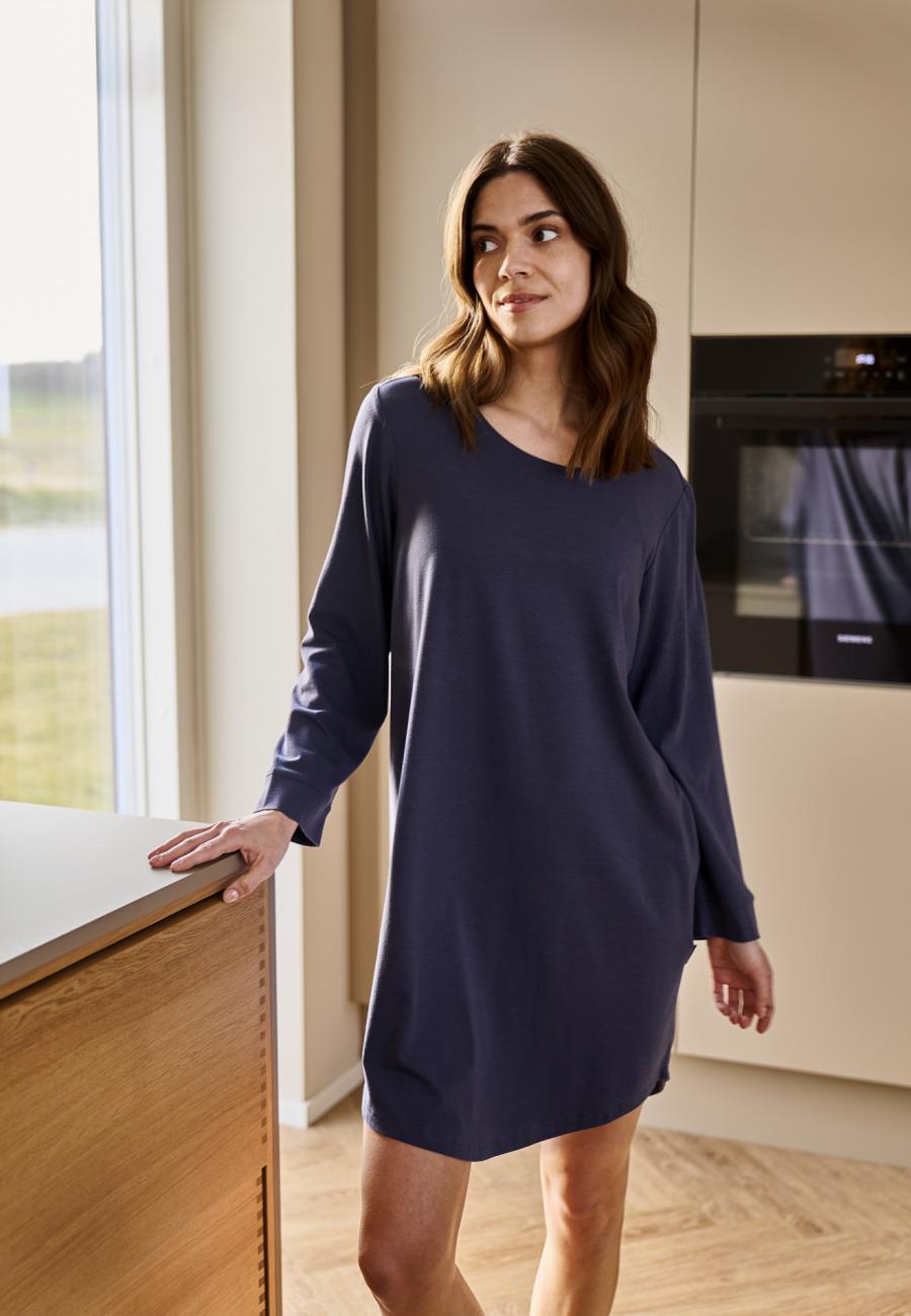 Big-Shirt | Bambus-Viskose | dunkelblau -JBS of Denmark Women