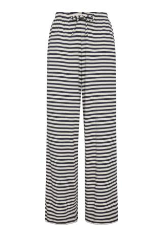 Loungehose, Ripp | Bambus-Viskose | blau gestreift -JBS of Denmark Women