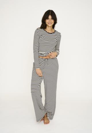 Langarm-Shirt, Ripp | Bambus-Viskose | blau gestreift -JBS of Denmark Women
