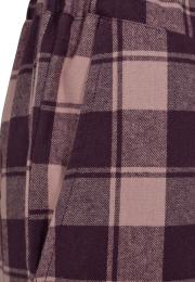 Pyjamahose, Flanell | 100% Bio-Baumwolle | dunkelrosa kariert -JBS of Denmark Women