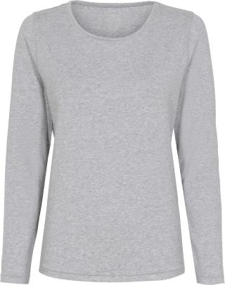 Langarm-Shirt | Bambus-Viskose | hellgrau melange -JBS of Denmark Women