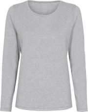 Langarm-Shirt | Bambus-Viskose | hellgrau meliert