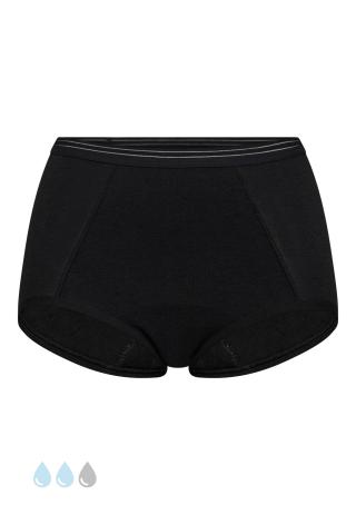 Taillenslip, Absorbent 30ml | Bambus-Viskose | schwarz -JBS of Denmark Women