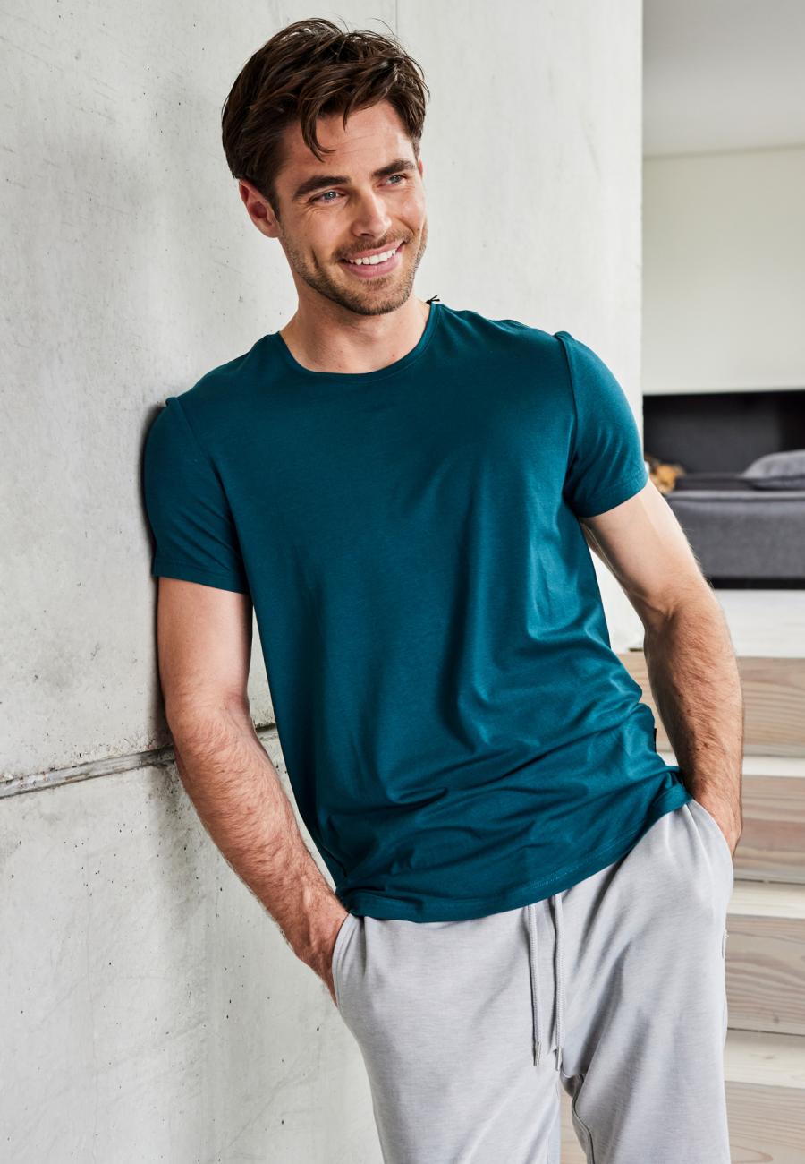 T-Shirt | 100% Bio-Wolle | petrol