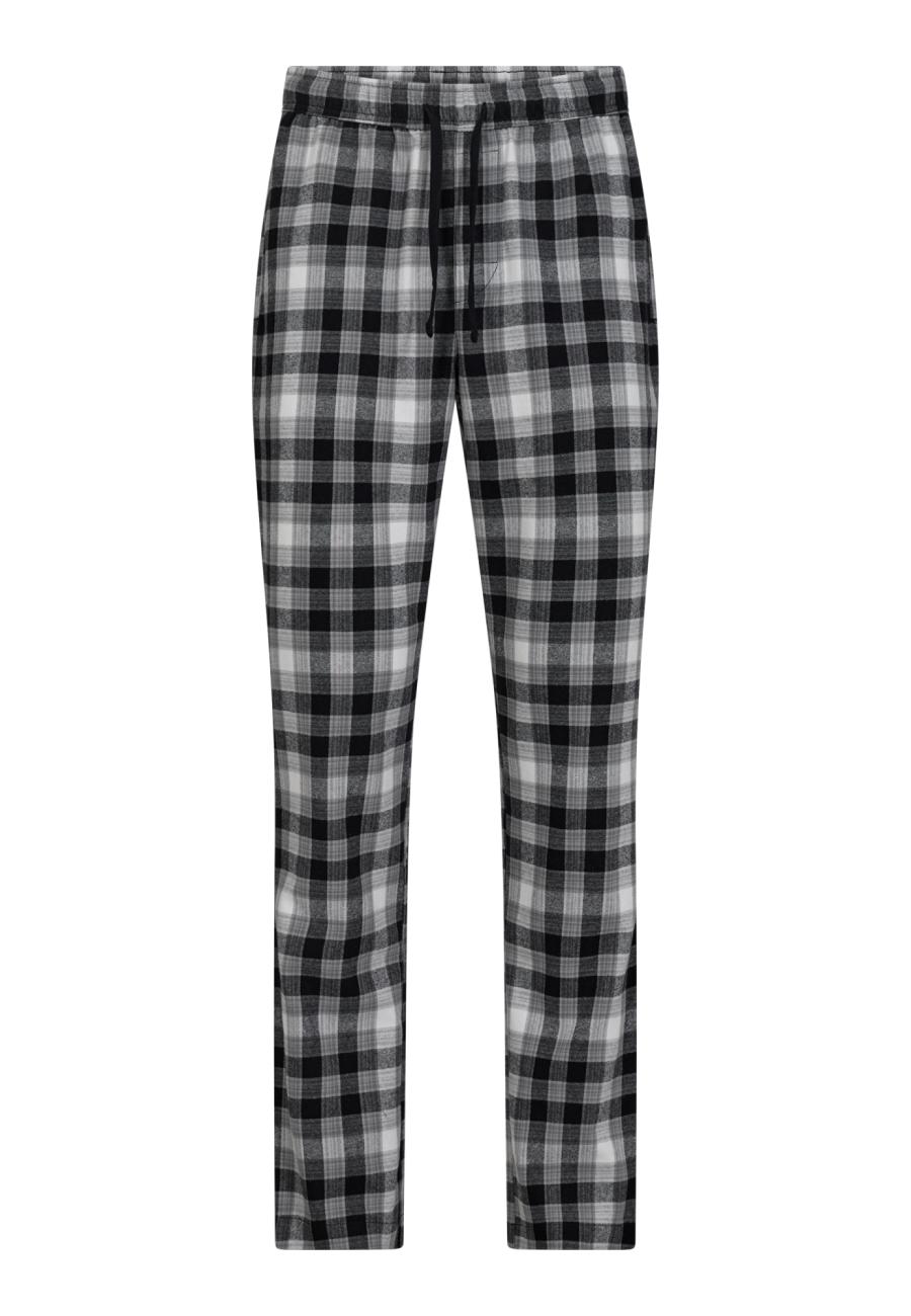 Pyjamahose, Flanell | 100% Bio-Baumwolle | dunkelgrau kariert -JBS of Denmark Men