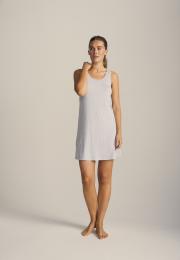 Jersey-Kleid | Bambus-Viskose | hellgrau melange