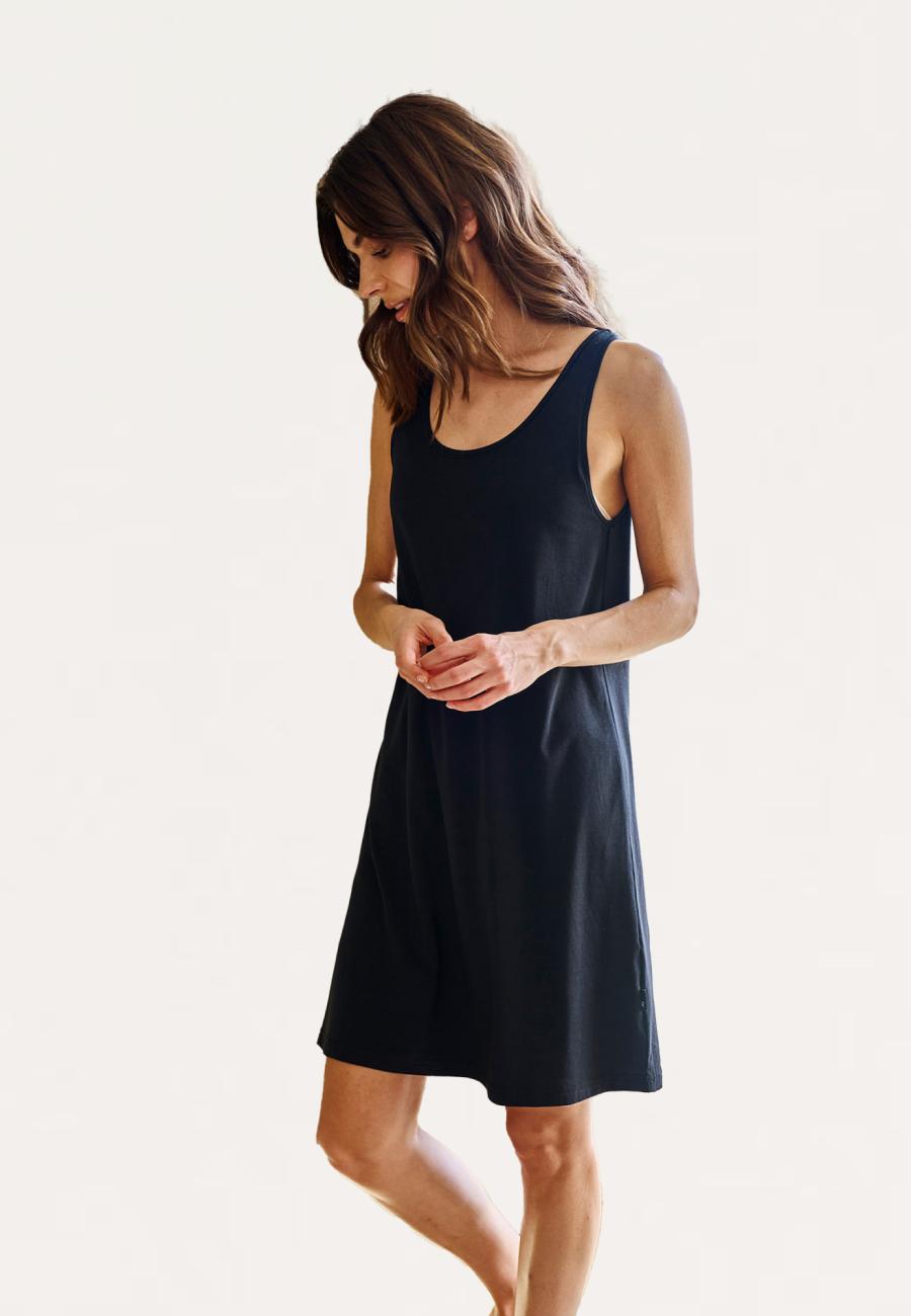 Jersey-Kleid | Bambus-Viskose | schwarz -JBS of Denmark Women