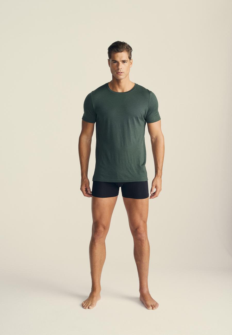T-Shirt | 100% Wolle | grün -JBS of Denmark Men