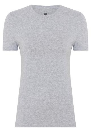 T-Shirt, Rundhals | Bambus-Viskose | grau -JBS of Denmark Women
