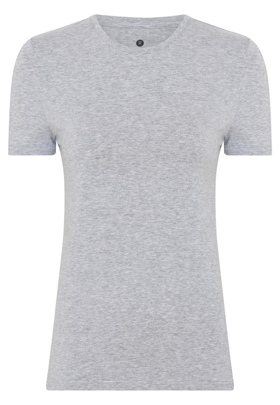 T-Shirt, Rundhals | Bambus-Viskose | grau -JBS of Denmark Women