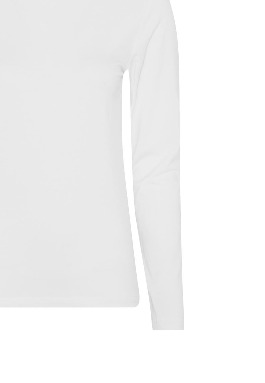 Langarm-Shirt, Bambus-Viskose, weiß