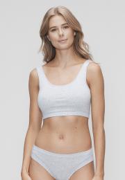 Bustier | Bambus-Viskose | hellgrau melange -JBS of Denmark Women