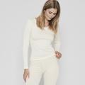 Langarm-Shirt | Bio-Wolle | elfenbein -JBS of Denmark Women