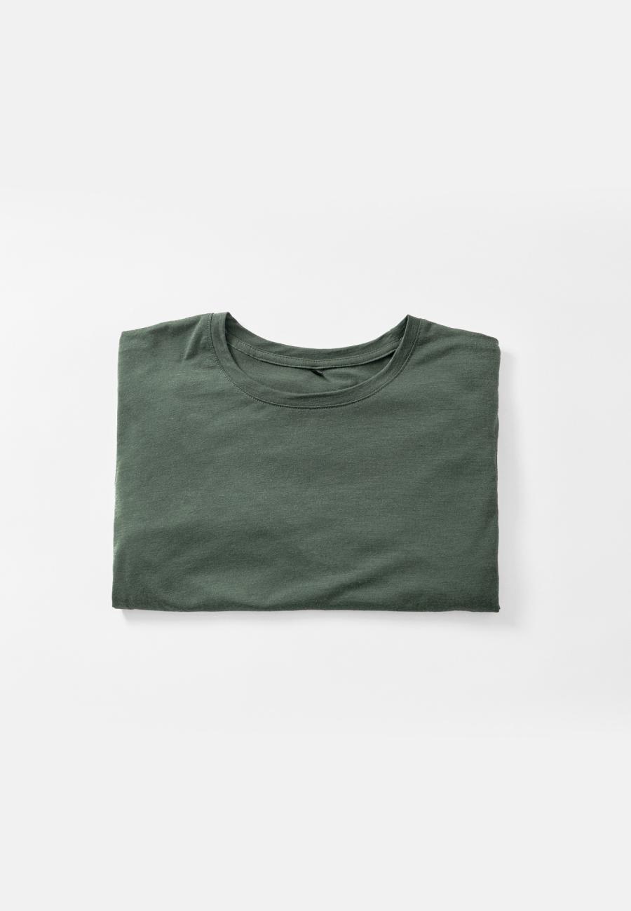Bio-Wolle, T-shirt, Grün -JBS of Denmark Men