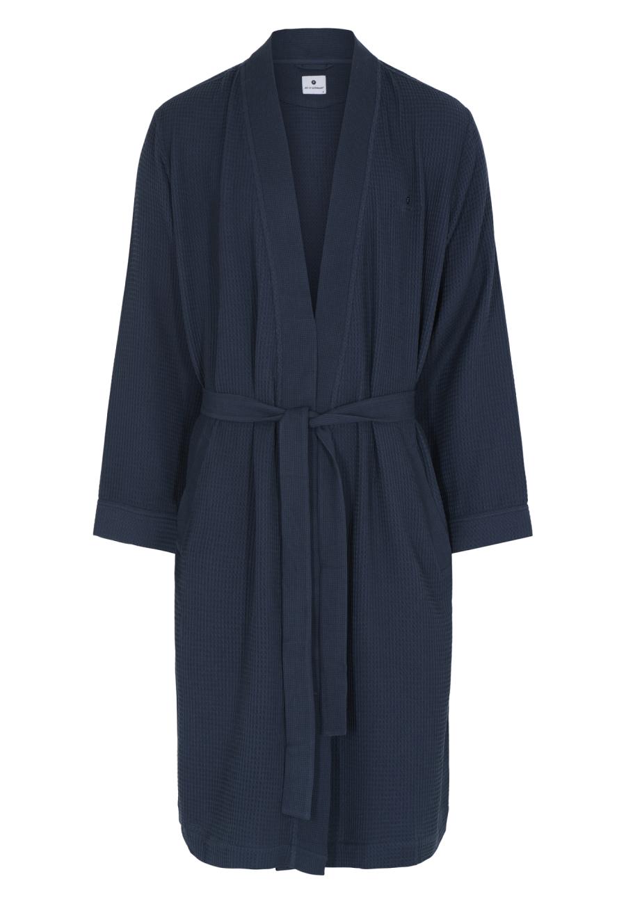 Morgenmantel, Waffel | Bambus-Viskose | navy -JBS of Denmark Men