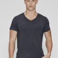 T-Shirt, V-Ausschnitt | Bambus-Viskose | dunkelgrau -JBS of Denmark Men