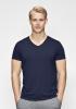 T-Shirt, V-Ausschnitt | Bambus-Viskose | navy -JBS of Denmark Men