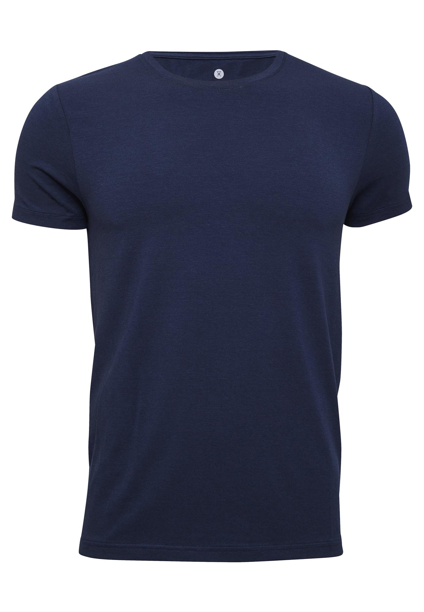 T-Shirt, Rundhals, Bambus-Viskose, navy