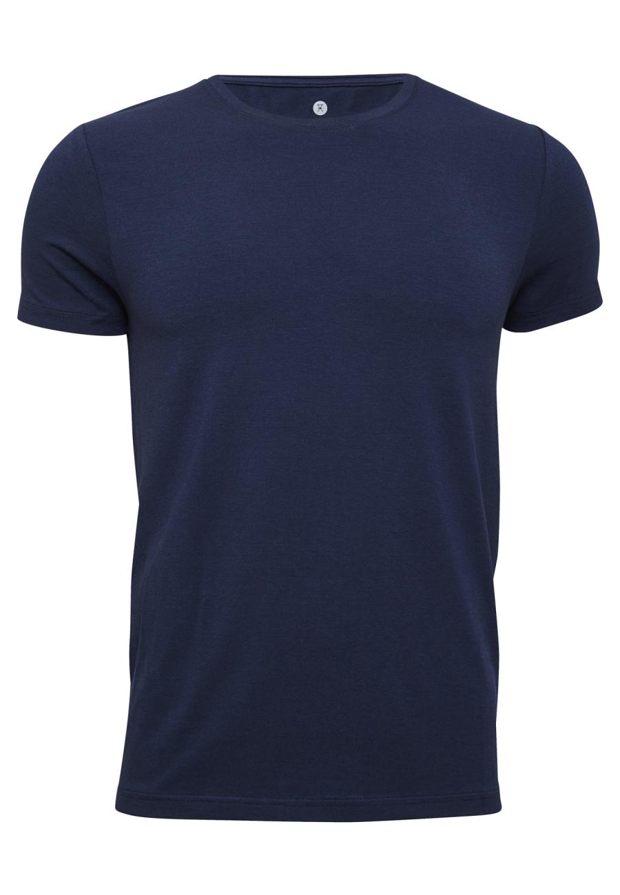 T-Shirt, Rundhals, Bambus-Viskose, navy
