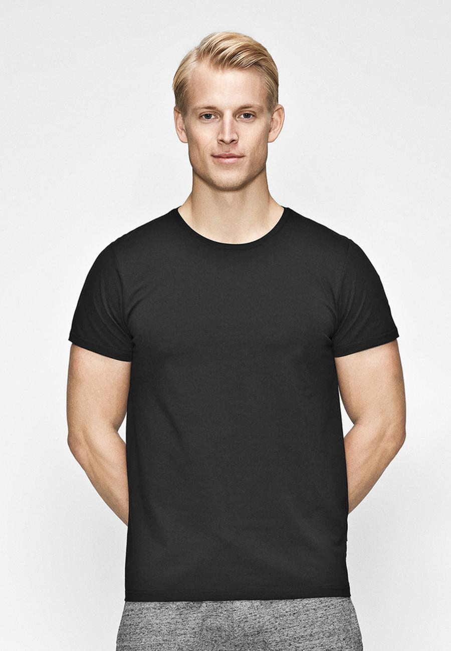T-Shirt, Rundhals | Bio-Baumwolle | schwarz -JBS of Denmark Men