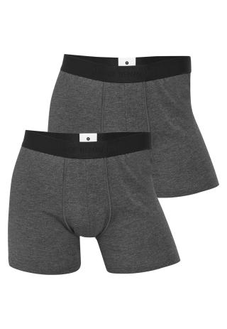 Unterhose, 2er-Pack, Bambus-Viskose, dunkelgrau
