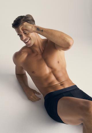 Unterhose, 2er-Pack, Bambus-Viskose, schwarz