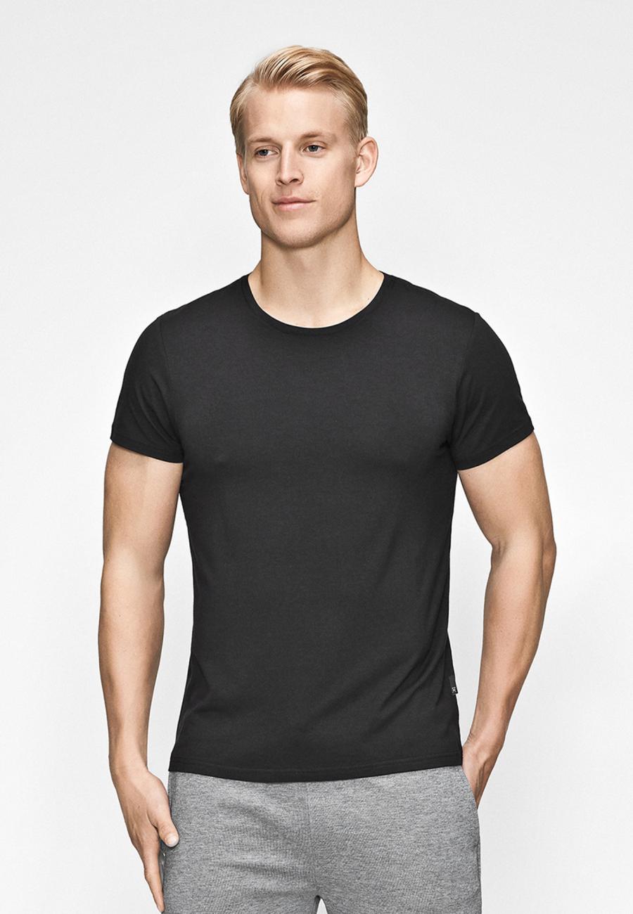 T-Shirt, Rundhals | Bambus-Viskose | schwarz -JBS of Denmark Men