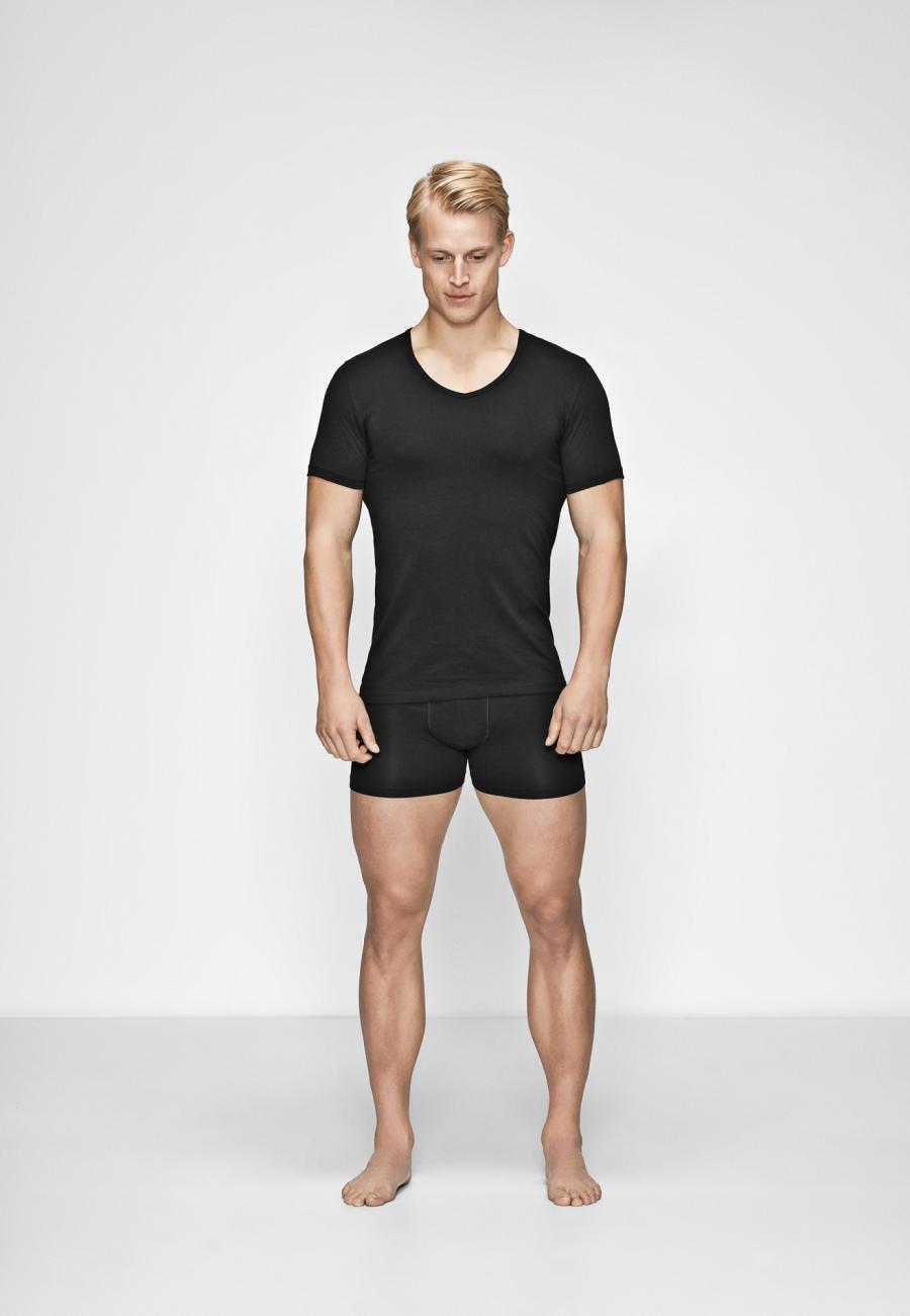 Unterhemd, V-Ausschnitt | Bio-Baumwolle | schwarz -JBS of Denmark Men