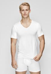 Unterhemd, V-Ausschnitt | Bio-Baumwolle | weiß -JBS of Denmark Men