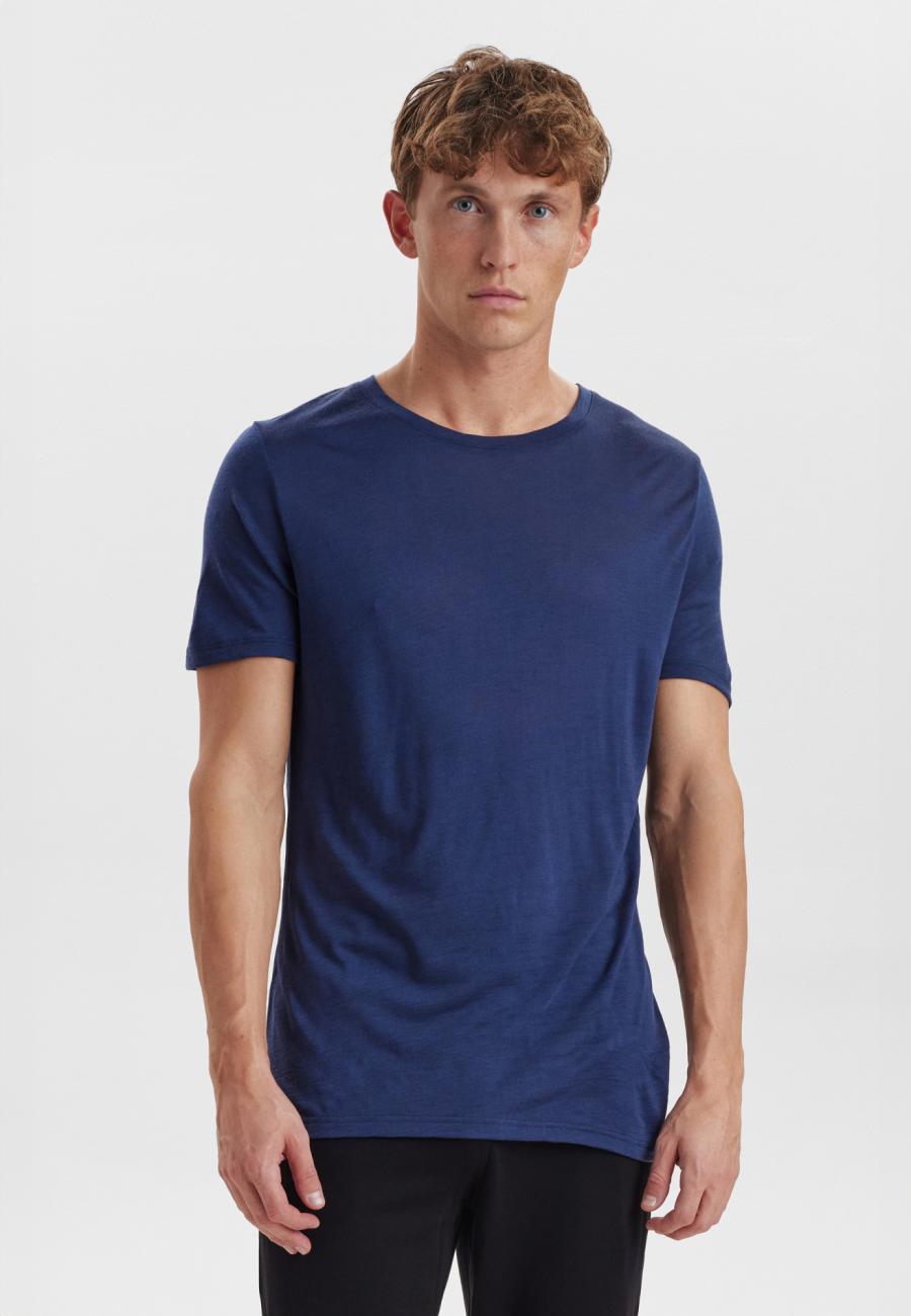 T-Shirt | 100% Bio-Wolle | navy -JBS of Denmark Men