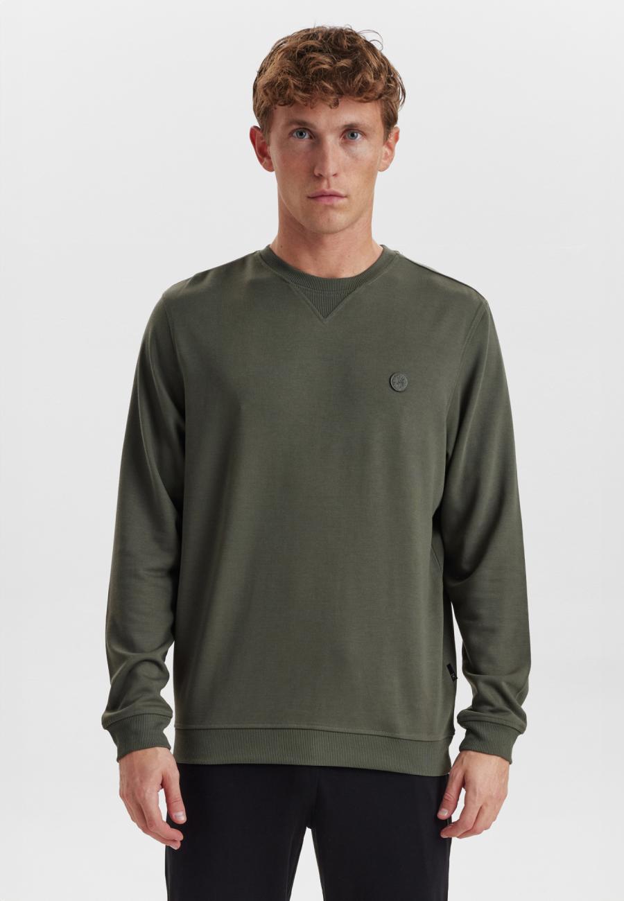 Sweatshirt, Logo | Bambus-Viskose | grün -JBS of Denmark Men