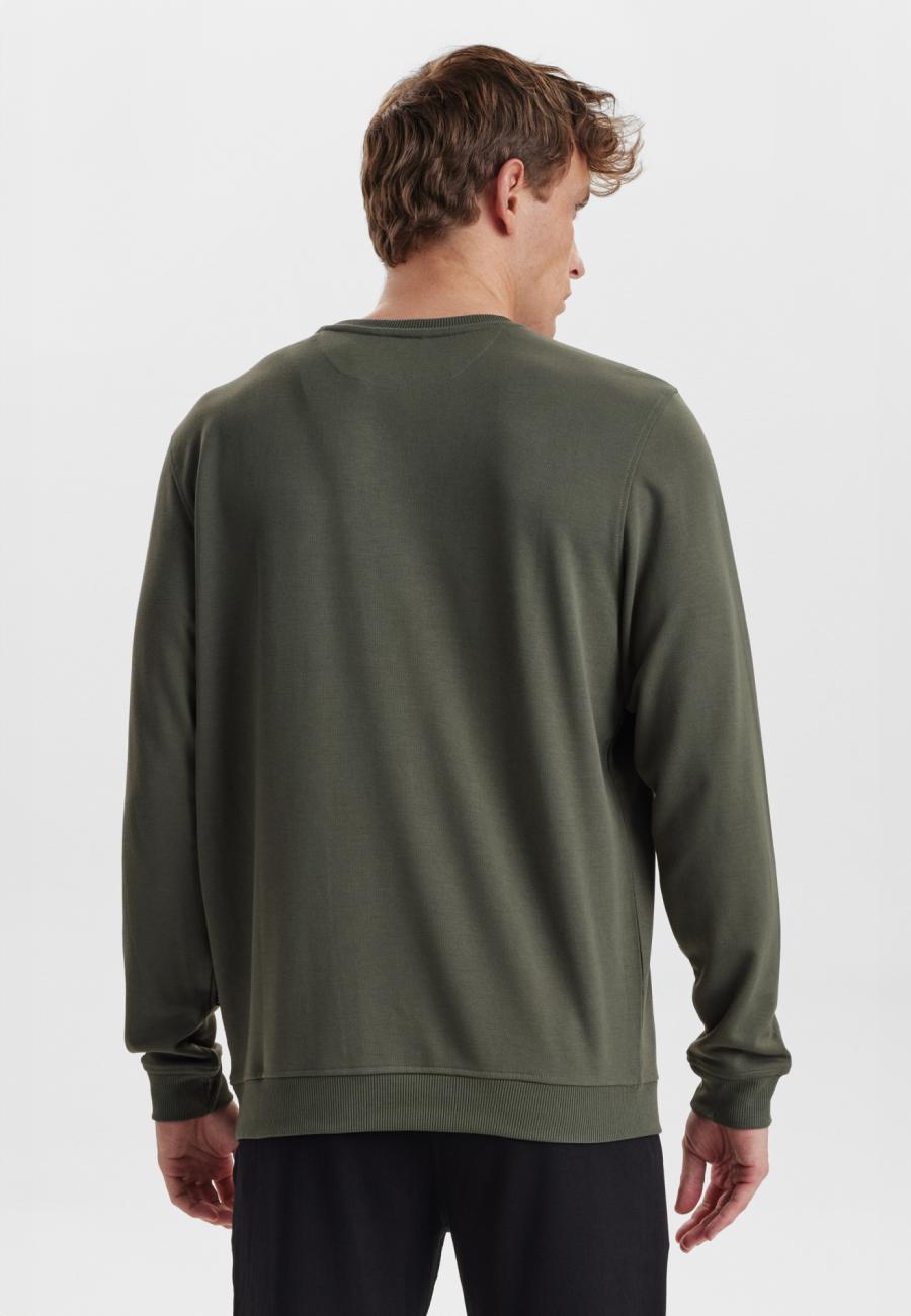 Sweatshirt, Logo | Bambus-Viskose | grün -JBS of Denmark Men