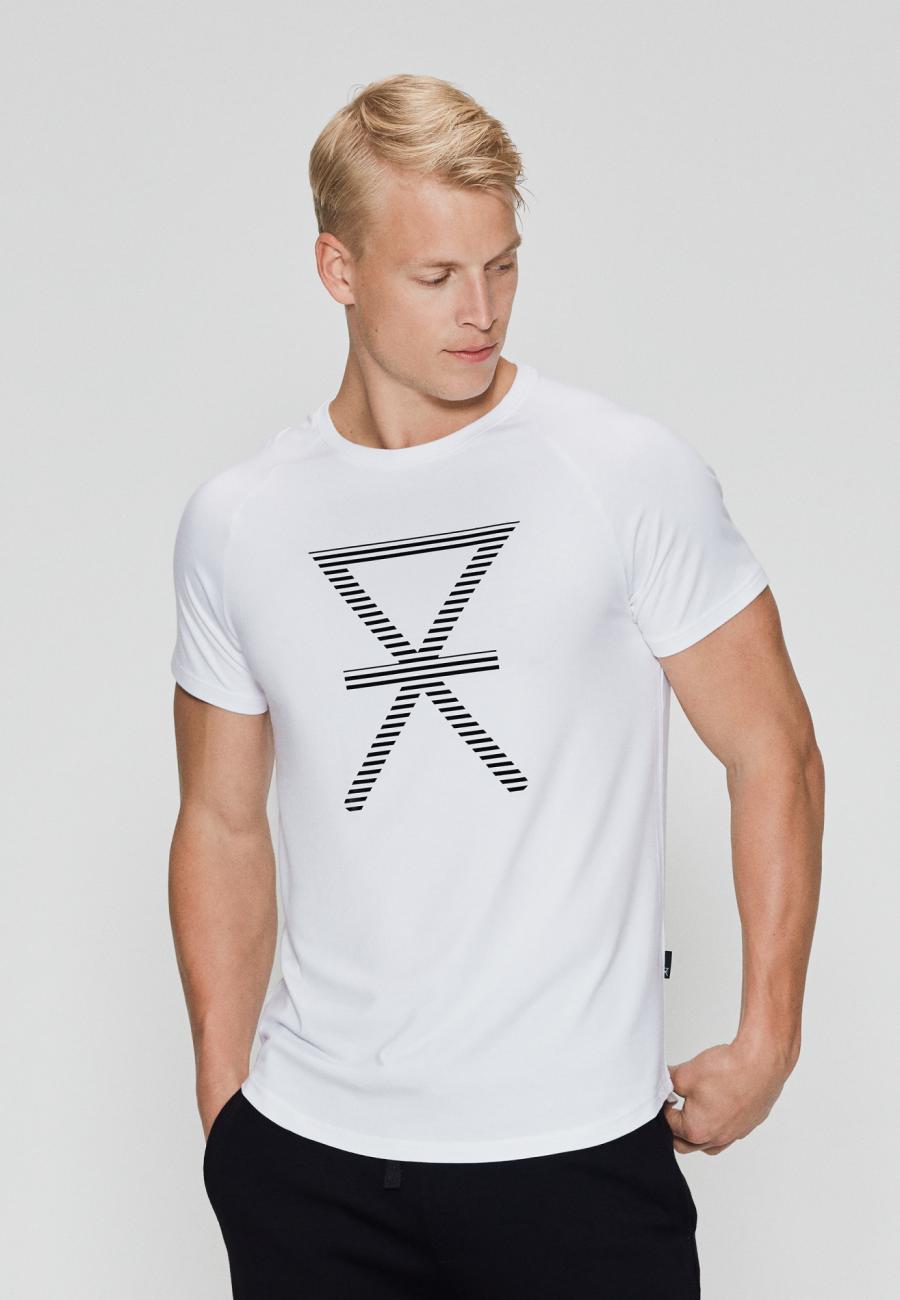 T-Shirt, Logo groß | Bambus-Viskose | weiß -JBS of Denmark Men