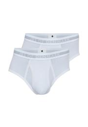 Slip, Eingriff, 2er-Pack | Bambus-Viskose | weiß -JBS of Denmark Men