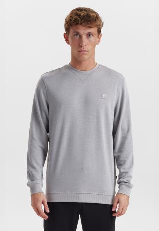 Sweatshirt, Logo, Bambus-Viskose, hellgrau Sweatshirt, Logo, Bambus-Viskose, hellgrau