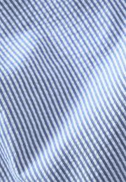 Pyjamahose, Seersucker | Bio-Baumwolle | blau gestreift -JBS of Denmark Men