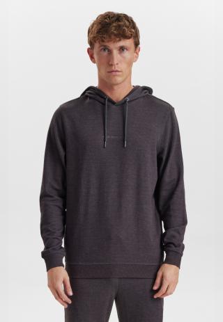 Hoodie, Logo, Bambus-Viskose, dunkelgrau Hoodie, Logo, Bambus-Viskose, dunkelgrau