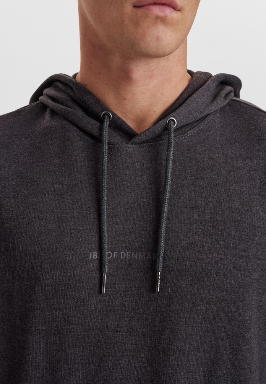 Hoodie, Logo | Bambus-Viskose | dunkelgrau -JBS of Denmark Men