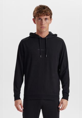 Hoodie, Logo, Bambus-Viskose, schwarz Hoodie, Logo, Bambus-Viskose, schwarz