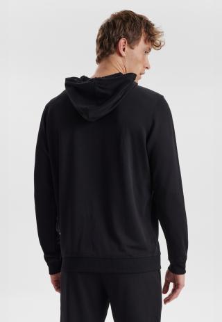 Hoodie, Logo, Bambus-Viskose, schwarz Hoodie, Logo, Bambus-Viskose, schwarz