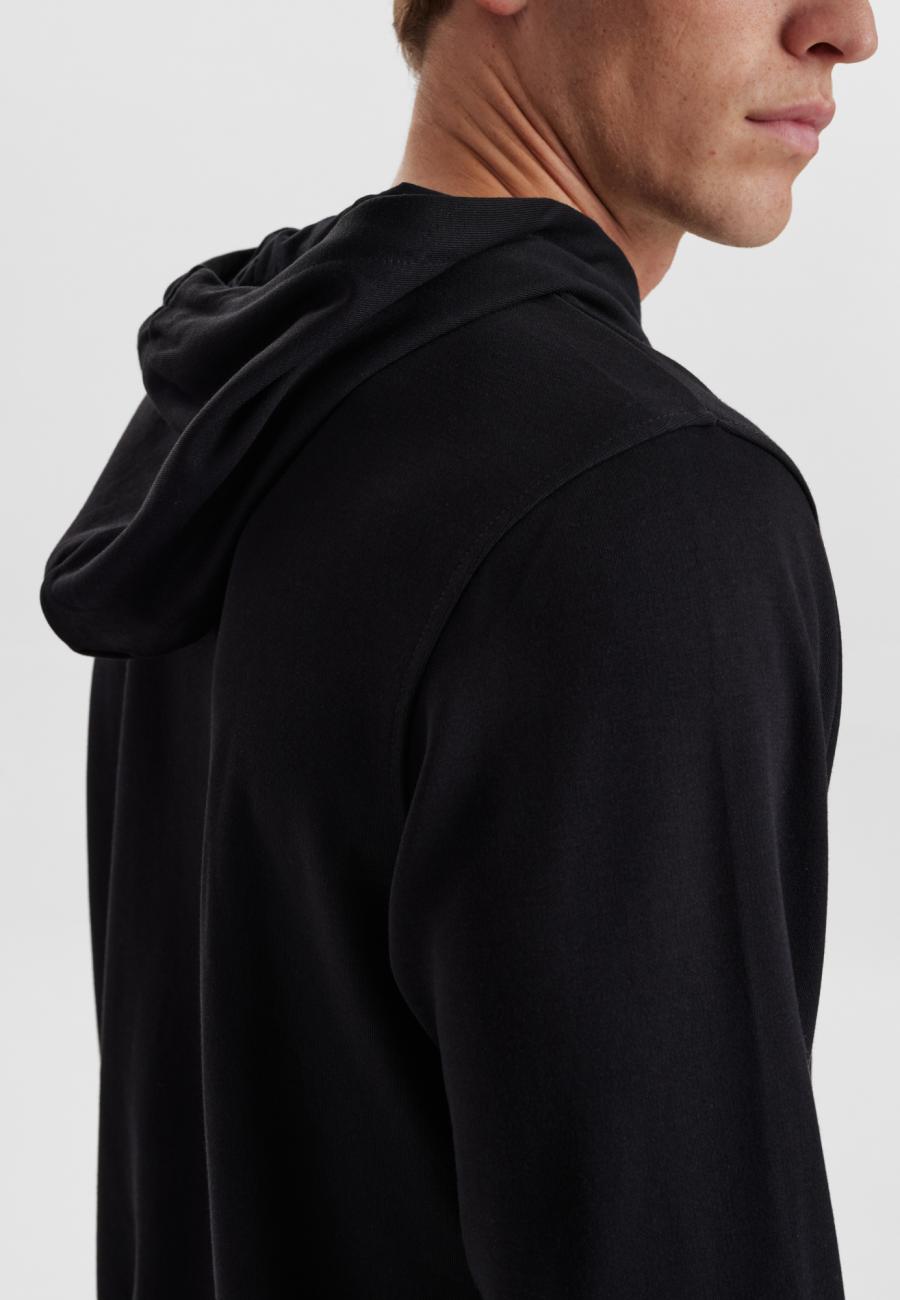 Hoodie, Logo | Bambus-Viskose | schwarz -JBS of Denmark Men