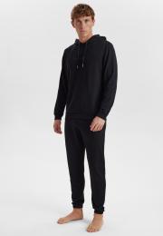 Hoodie, Logo | Bambus-Viskose | schwarz -JBS of Denmark Men