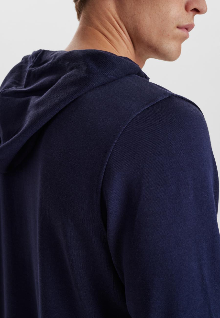 Hoodie, Logo | Bambus-Viskose | navy -JBS of Denmark Men