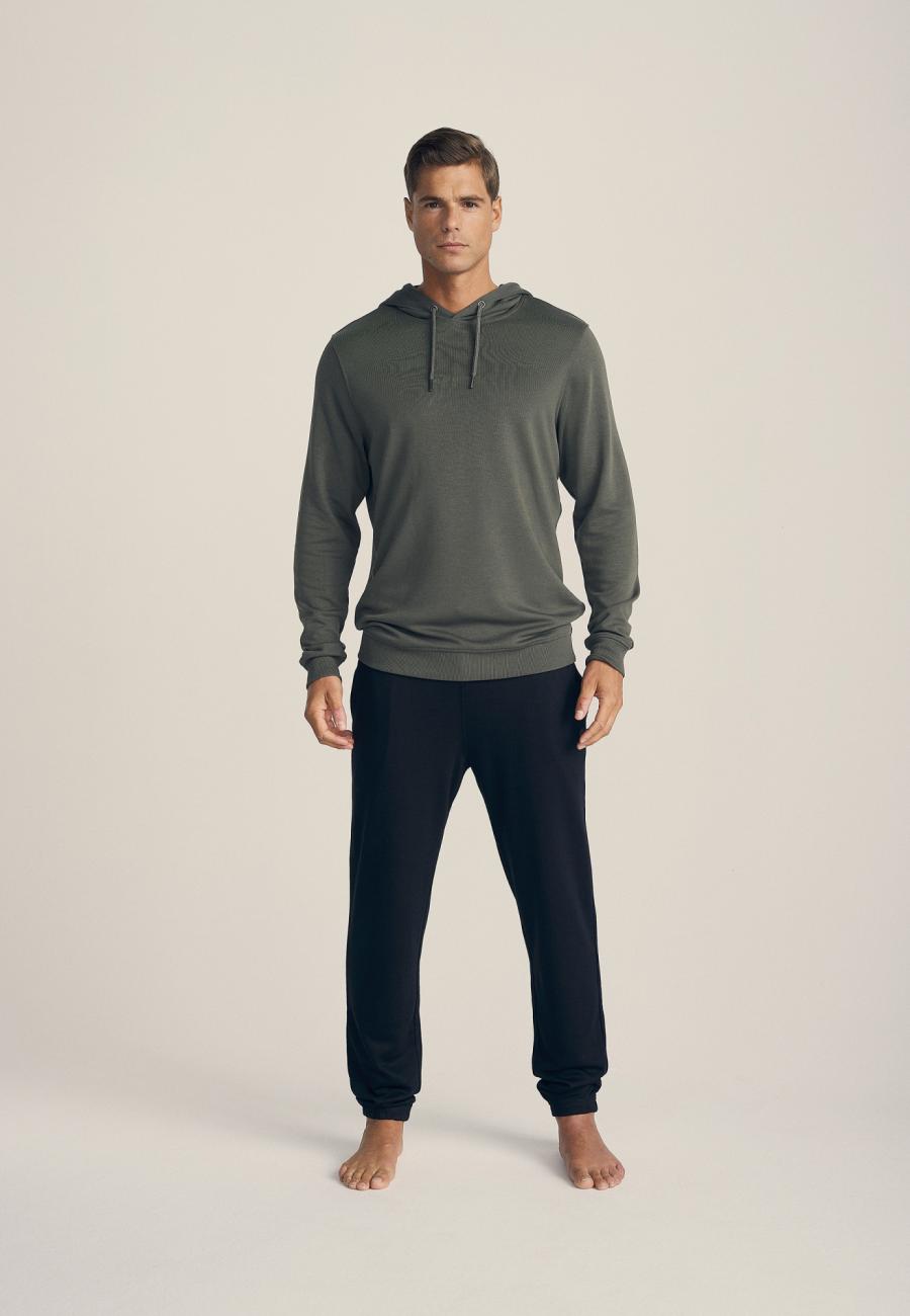 Hoodie, Logo | Bambus-Viskose | grün -JBS of Denmark Men