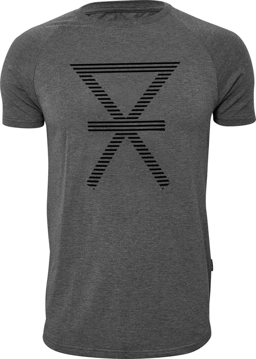 T-Shirt, Logo groß, Bambus-Viskose, grau