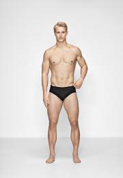 Herren-Slip, 2er-Pack | Bio-Baumwolle | schwarz -JBS of Denmark Men