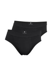 Herren-Slip, 2er-Pack | Bio-Baumwolle | schwarz -JBS of Denmark Men